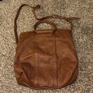 Chic Brown Leather Crossbody Bag